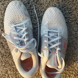 White and pink Nikes